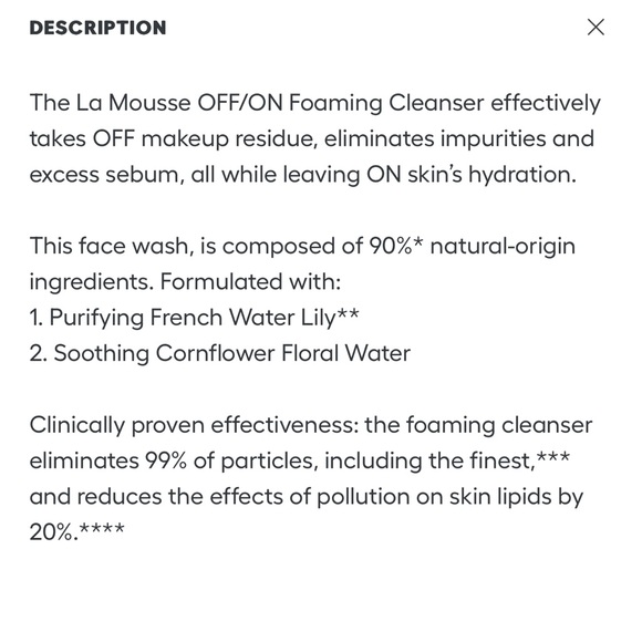 Brand New La Mousse OFF/ON Foaming Cleanser - Picture 2 of 8